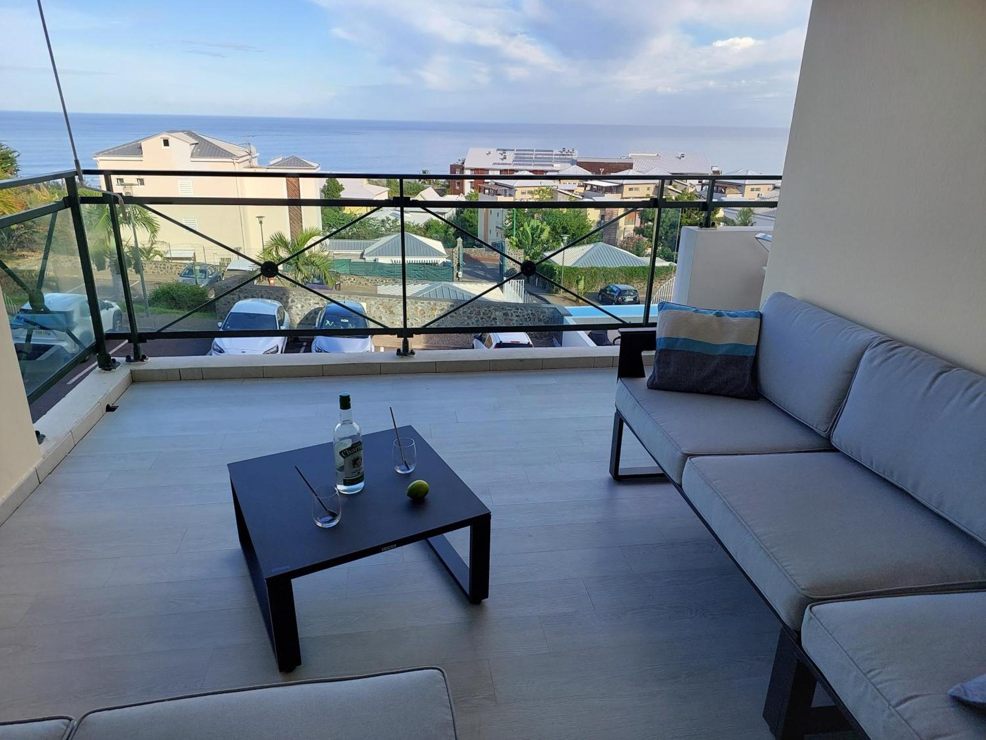 דירות סן-ז'יל-לה-באן Beau T3 Litchi Vue Ocean Piscine מראה חיצוני תמונה